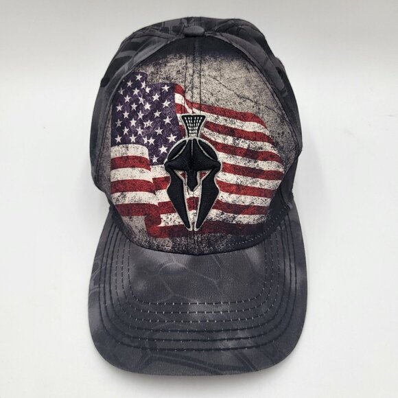 Kryptek Tactical Hat Cap Strapback American Flag Spartan Helmet Mens - Picture 2 of 9